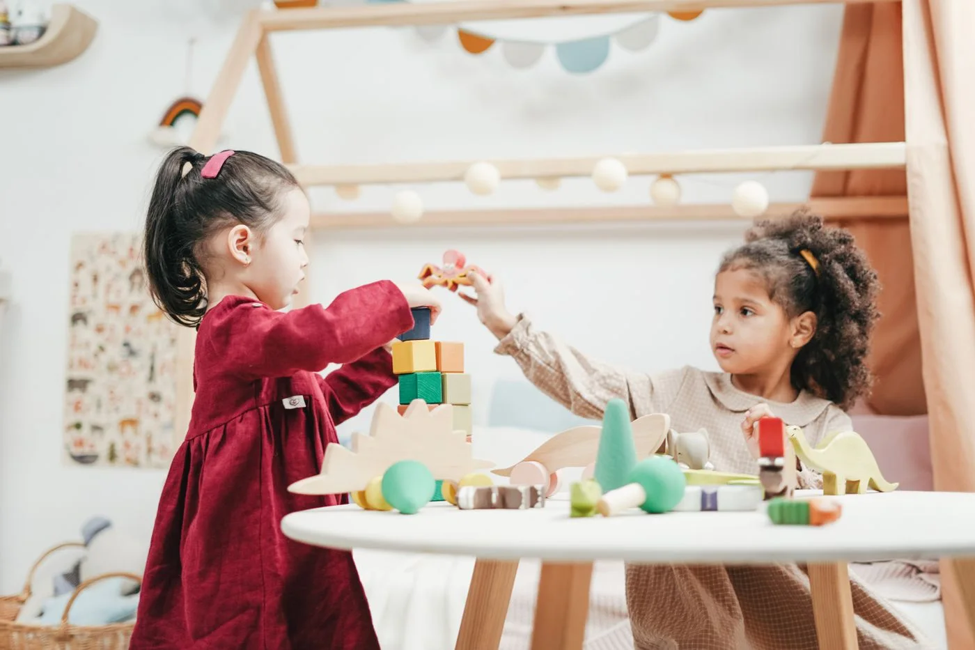Colorful daycare classroom